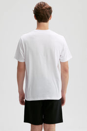 Polera Hombre Print Posicional Blanco