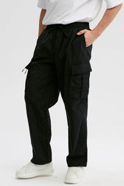 Pantalón Hombre Cargo Nylon Negro