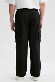 Pantalón Hombre Cargo Nylon Negro