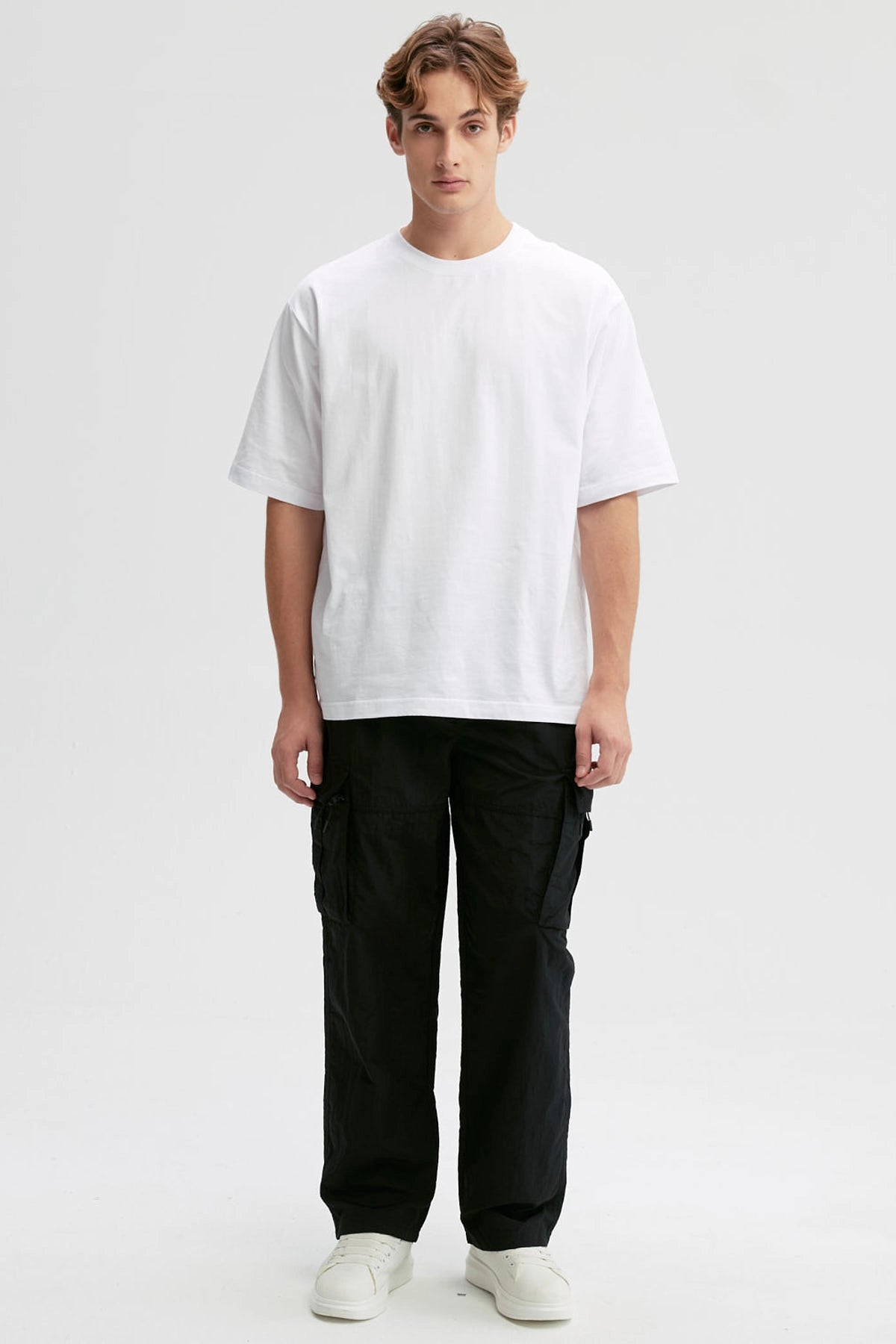 Pantalón Hombre Cargo Nylon Negro