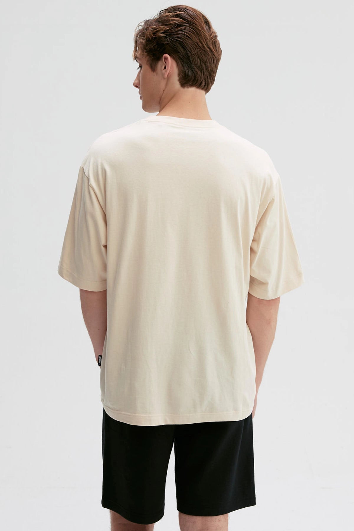 Polera Hombre Print Central Beige