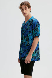 Camisa Hombre Guayabera Full Rapport Azul