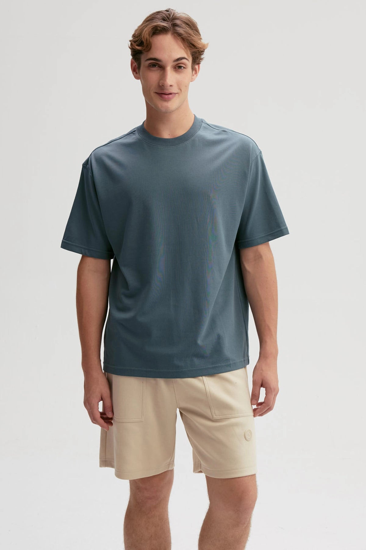Polera Hombre Loose Fit Verde Olivo