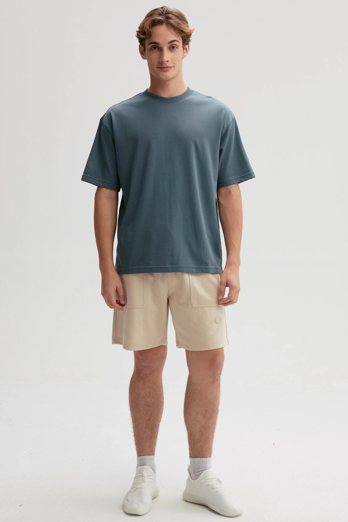 Polera Hombre Loose Fit Verde Olivo