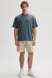 Polera Hombre Loose Fit Verde Olivo