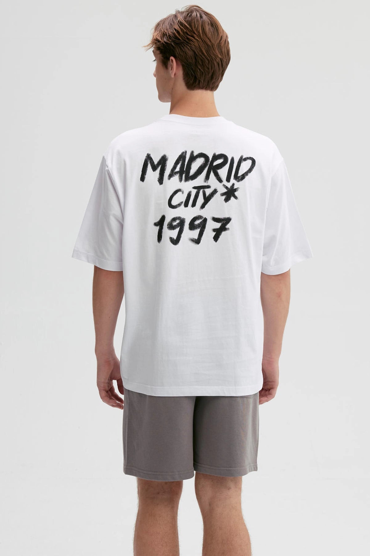 Polera Hombre Graffiti City Blanco