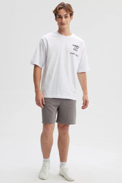 Polera Hombre Graffiti City Blanco