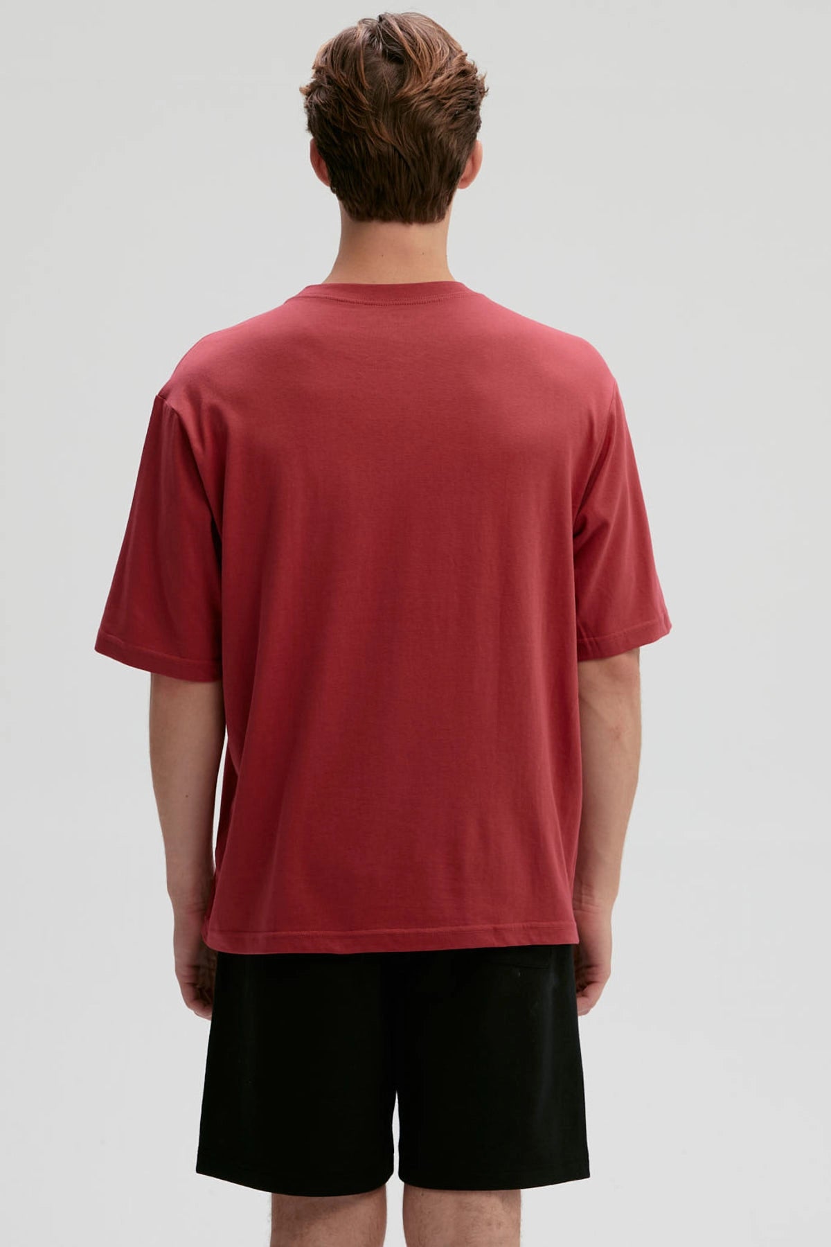 Polera Hombre Print Central Rojo