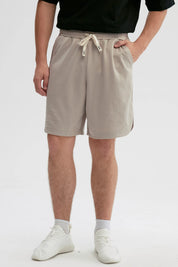 Bermuda Hombre Lisa Pretina Beige