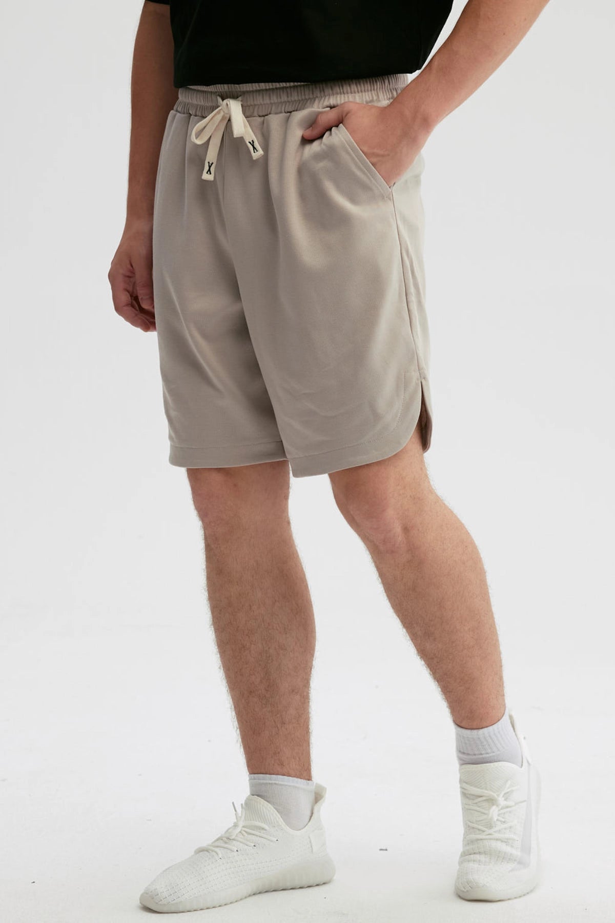 Bermuda Hombre Lisa Pretina Beige