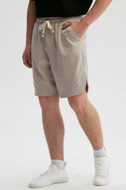 Bermuda Hombre Lisa Pretina Beige