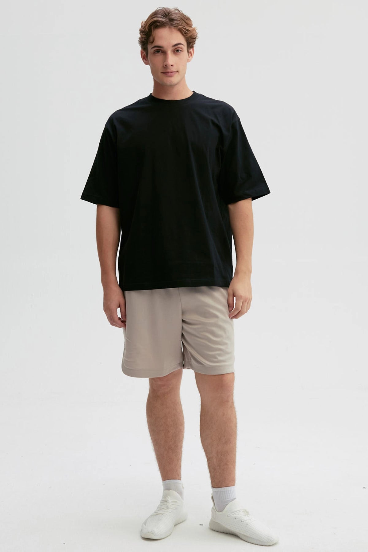 Bermuda Hombre Lisa Pretina Beige