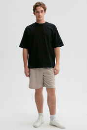 Bermuda Hombre Lisa Pretina Beige