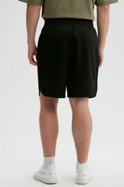 Bermuda Hombre Lisa Pretina Negro