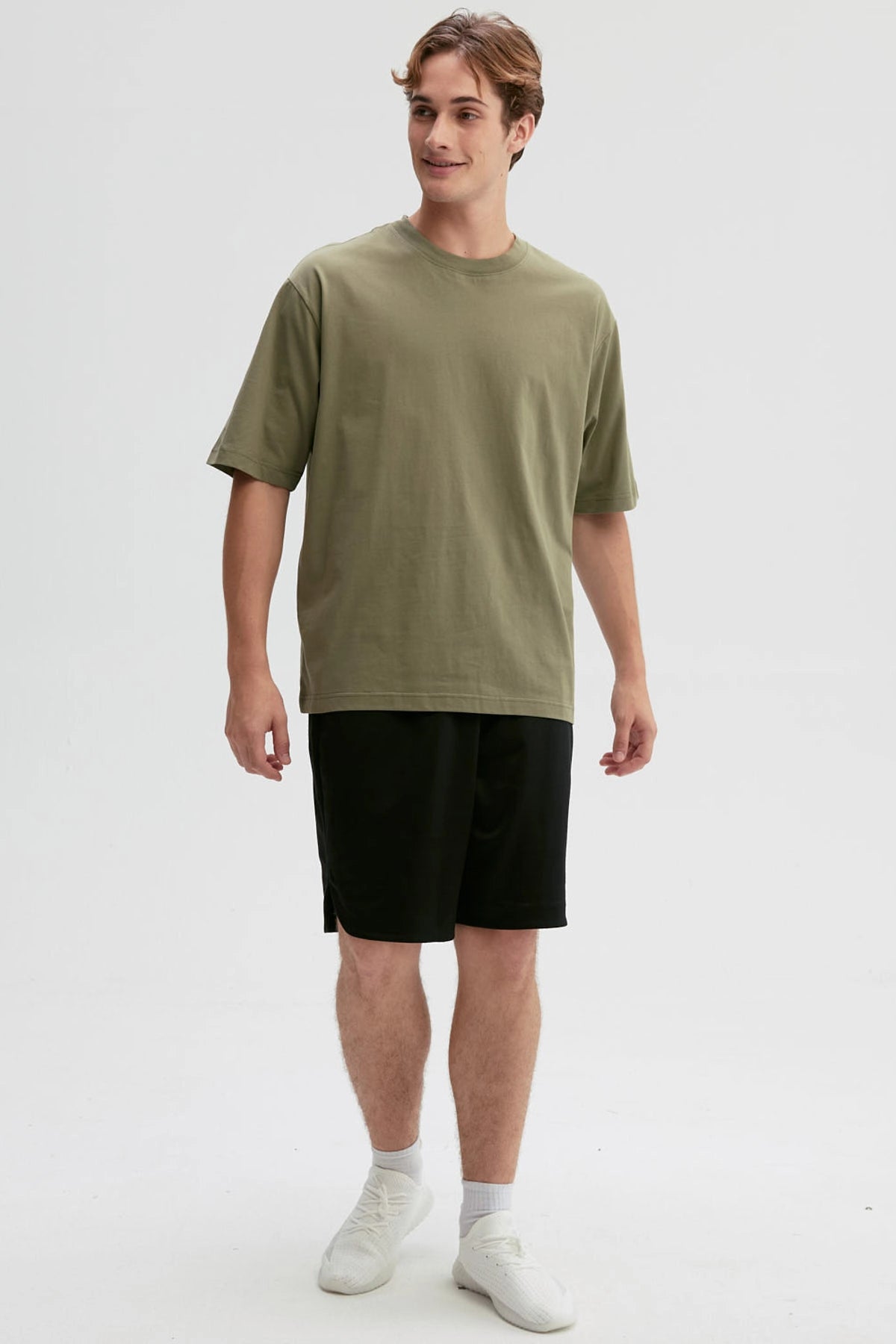 Bermuda Hombre Lisa Pretina Negro