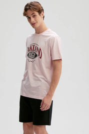 Polera Hombre Print Posicional Rosa