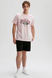 Polera Hombre Print Posicional Rosa
