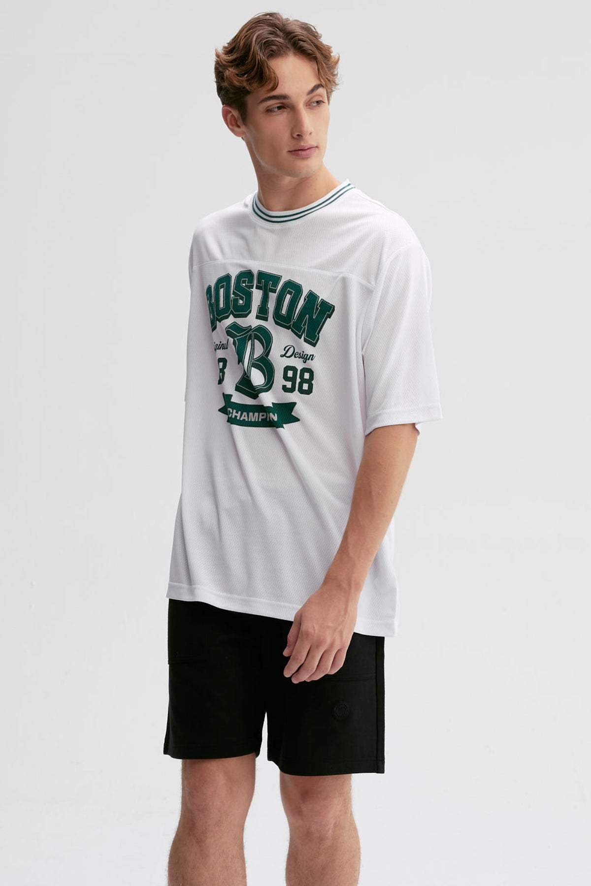 Polera Hombre Print Posicional Blanco
