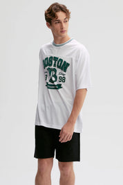 Polera Hombre Print Posicional Blanco