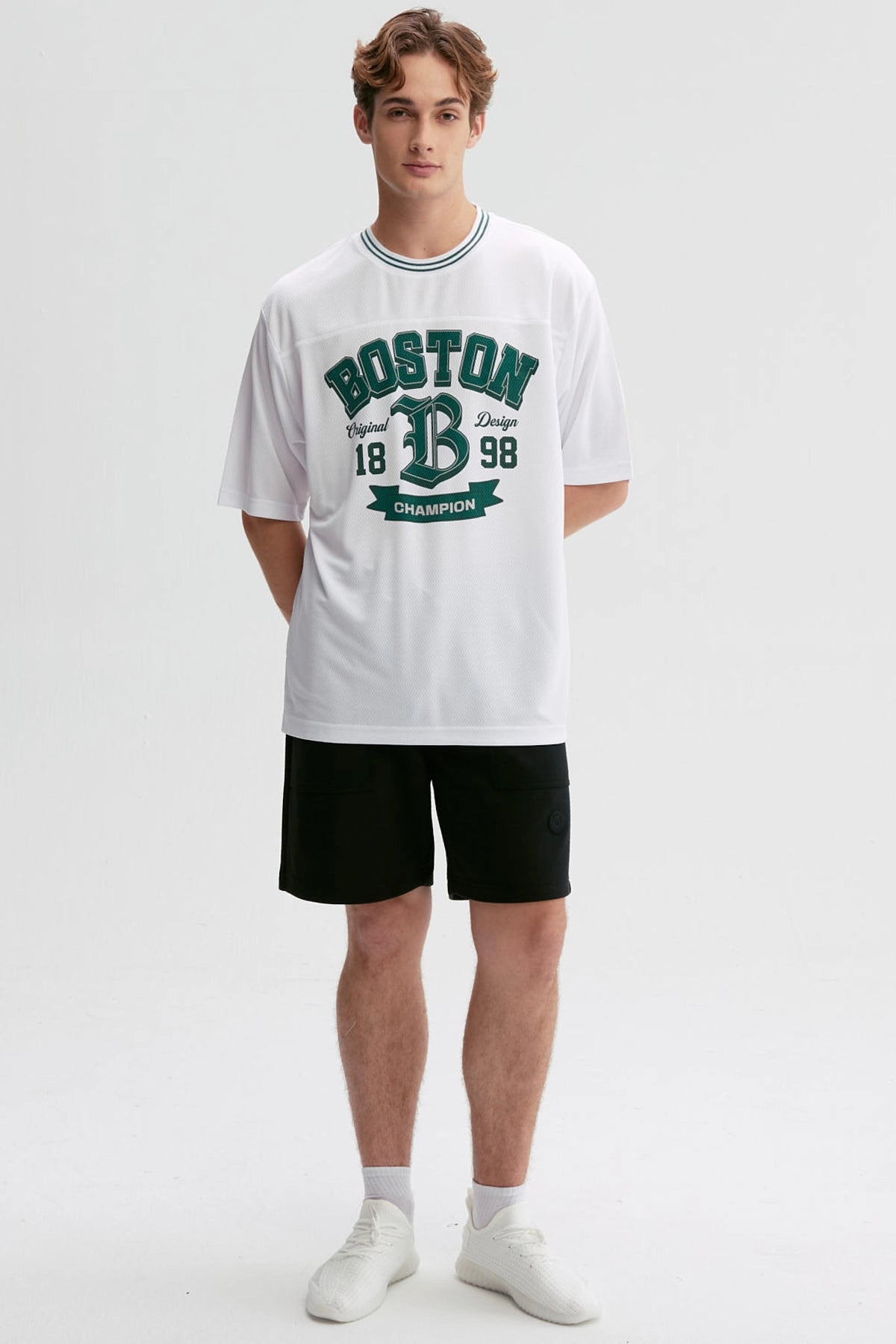Polera Hombre Print Posicional Blanco