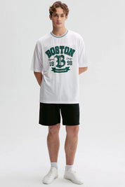 Polera Hombre Print Posicional Blanco