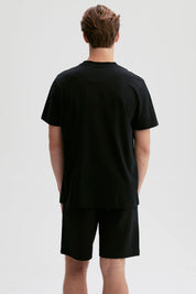 Polera Hombre Print Posicional Negro