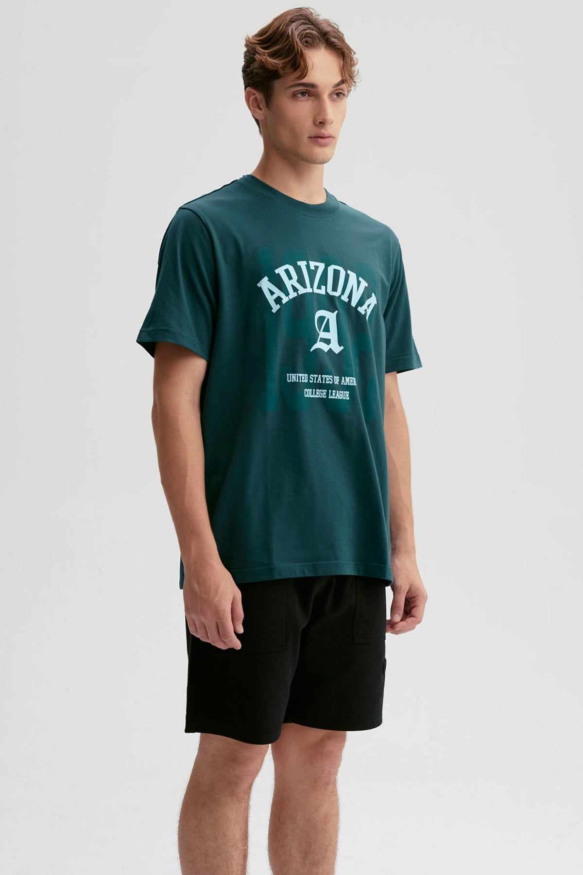 Polera Hombre Print Posicional Verde