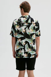Camisa Hombre Full Print Verde