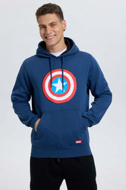 Polerón Hombre Capitan América Azul