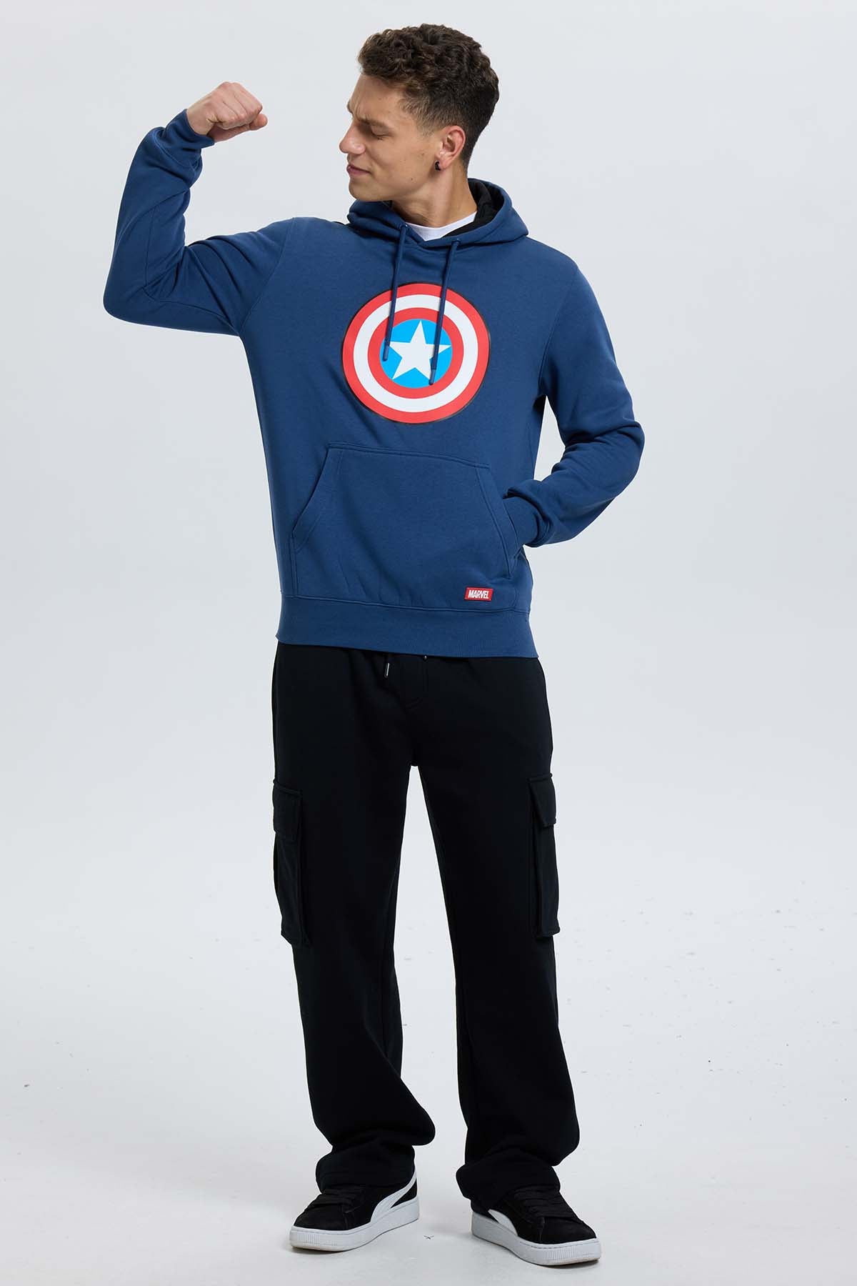 Polerón Hombre Capitan América Azul