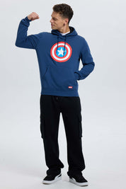 Polerón Hombre Capitan América Azul