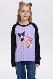 Polera Niña Kuromi Lila