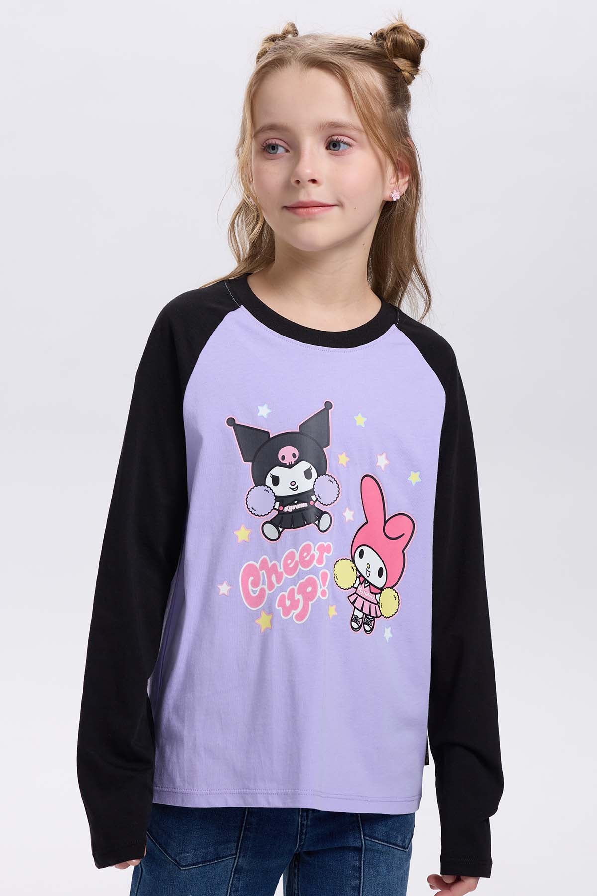 Polera Niña Kuromi Lila