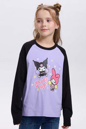 Polera Niña Kuromi Lila