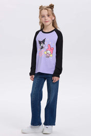 Polera Niña Kuromi Lila