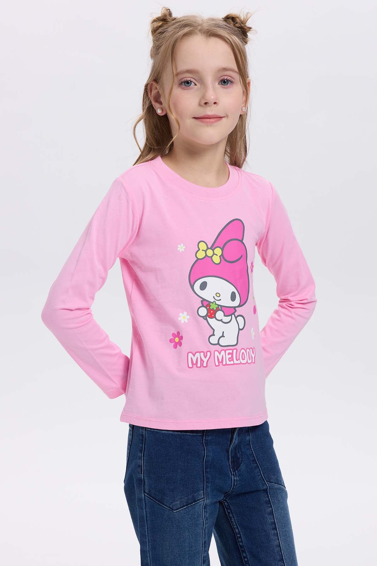 Polera Niña Hello Kitty Rosado