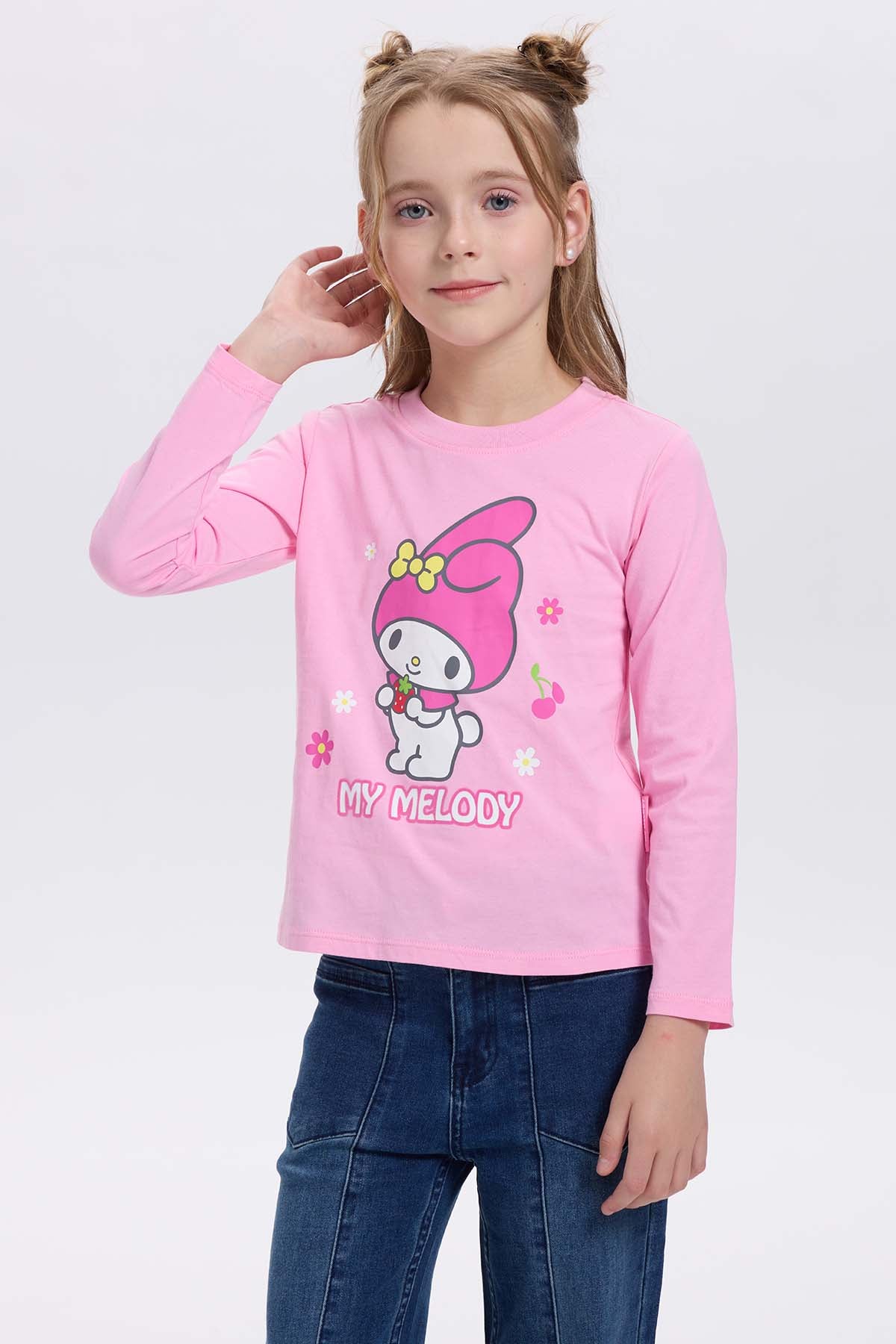 Polera Niña Hello Kitty Rosado