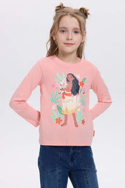 Polera Niña Princesas Damasco