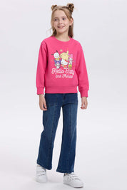 Polerón Niña Hello Kitty Fucsia