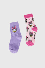 Calcetín De Vestir Niña Minnie Lila