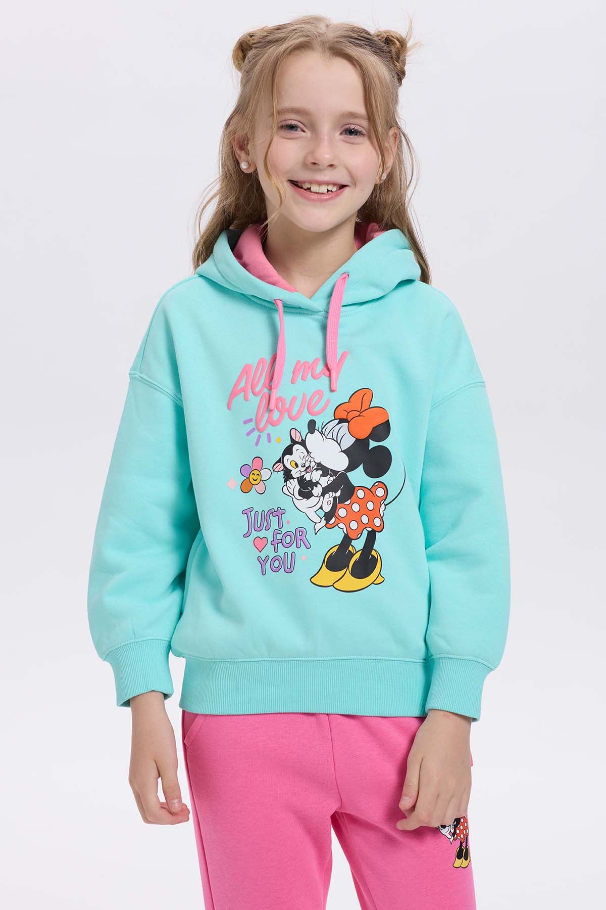 Polerón Niña Minnie Menta