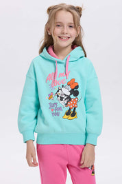 Polerón Niña Minnie Menta