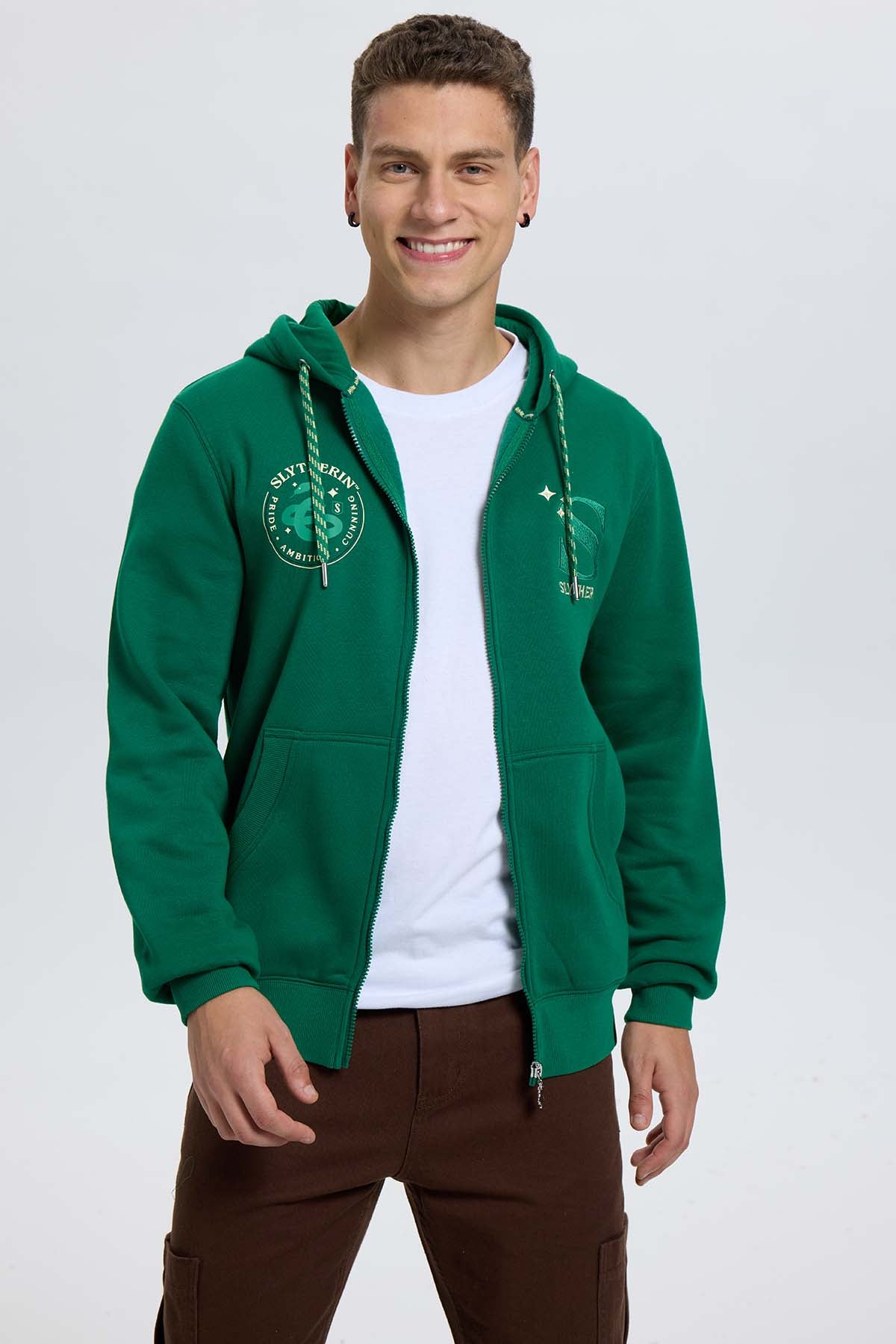 Polerón Hombre Slytherin Harry Potter Verde