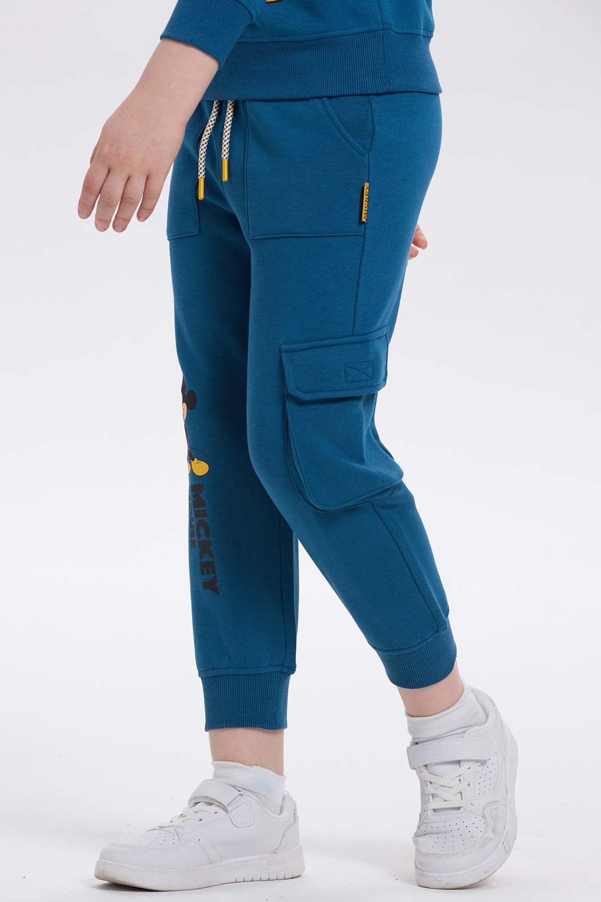 Pantalón Buzo Niño Jogger Mickey Azul