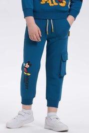 Pantalón Buzo Niño Jogger Mickey Azul