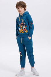 Pantalón Buzo Niño Jogger Mickey Azul