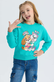 Polerón Niña Paw Patrol Menta