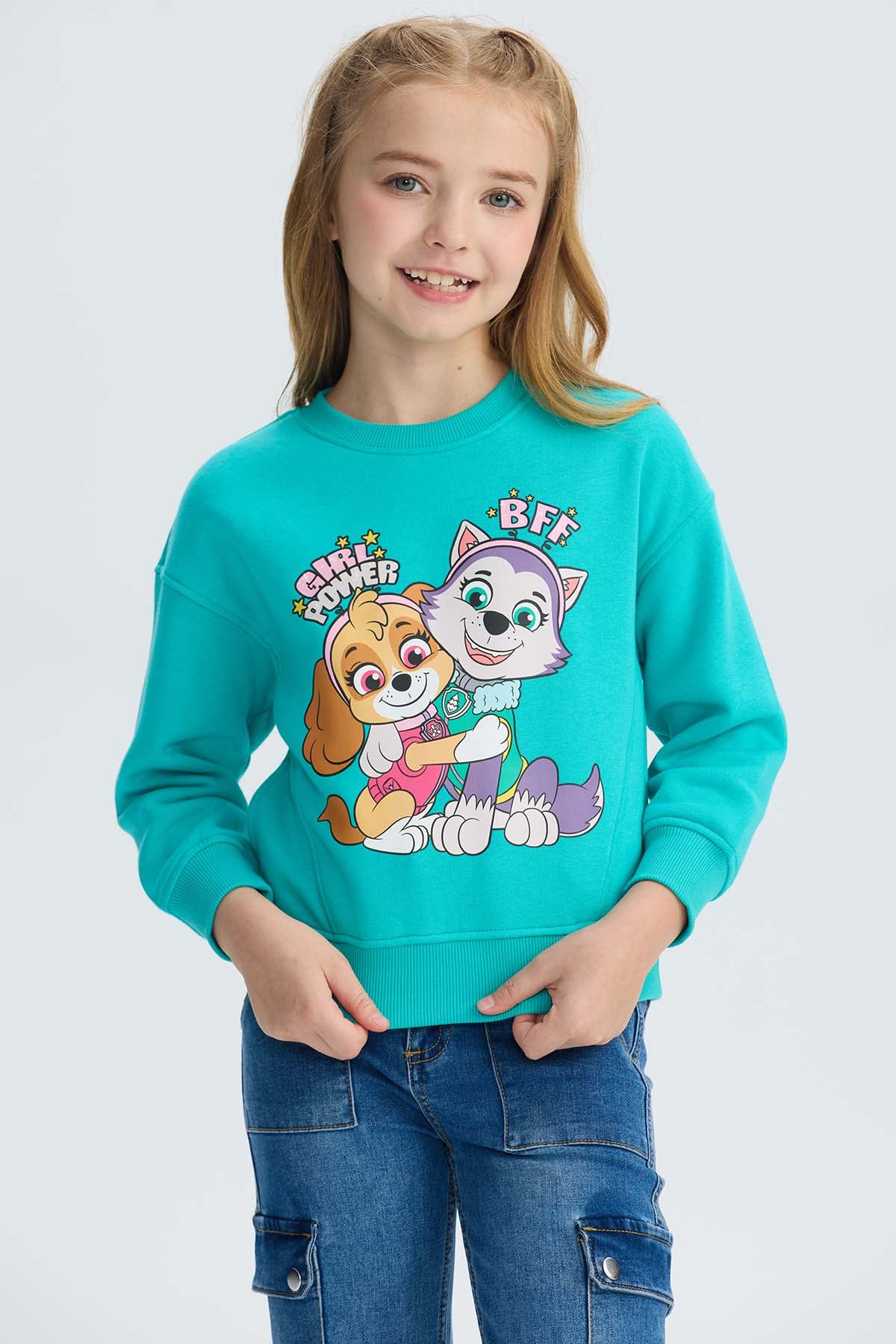 Polerón Niña Paw Patrol Menta