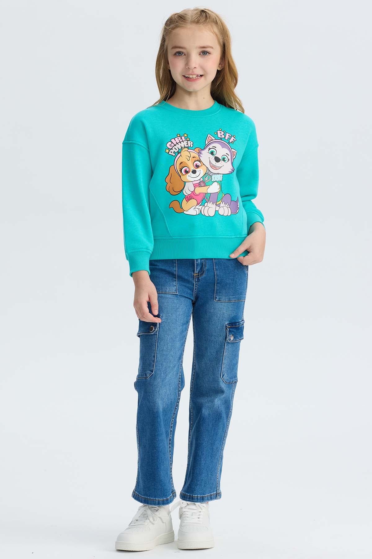 Polerón Niña Paw Patrol Menta