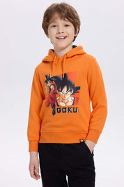 Polerón Niño Goku Naranjo